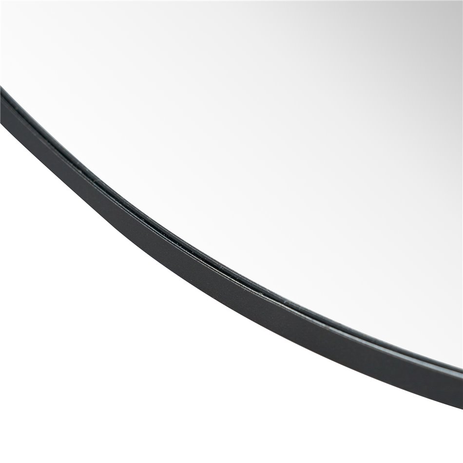 Mirror Iskaro, black, D70cm