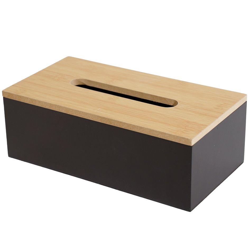 Коробка для салфеток Modern, черная, 25x13x9cm