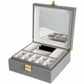 Jewellery box Hamilton GRY, 28x26x10.5cm