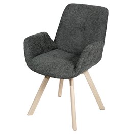 Krēsls Sanga 21 ar grozāmu sēdv.180, dark grey, 61x61xH84cm