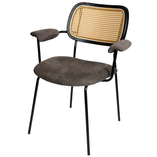 Krēsls Sarra, dark taupe, 67x63.5xH82cm