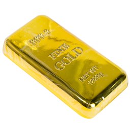 Bottle opener Gold Bar, golden color, H9x5cm
