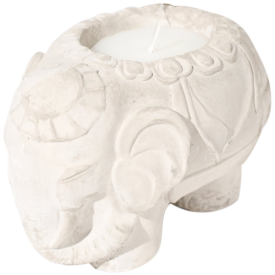 Подсвечник Elephant со свечой 135g, 16.5x10.5x11.2см