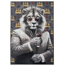 Digital print Royal King, glass, 82,5x122,5 cm