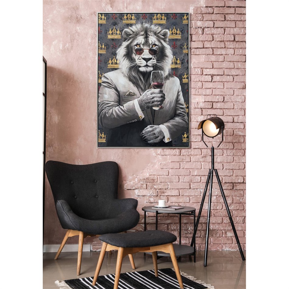 Digital print Royal King, glass, 82,5x122,5 cm