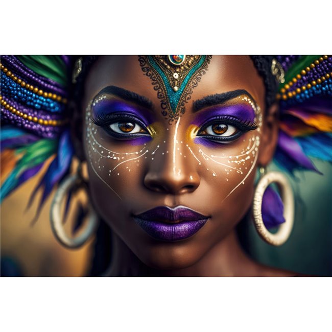 Digitalprint Samba Queen, 80x120cm