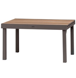 Table Lapiazza ex, 10seats, houte, aluminium, 135x90xH75.5cm
