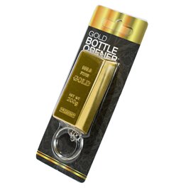 Брелок/открывашка Gold Bar, 6x3см