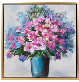 Picture  Pink Bouquet, 80x80cm