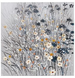 Picture White Flowers, 100x100cm