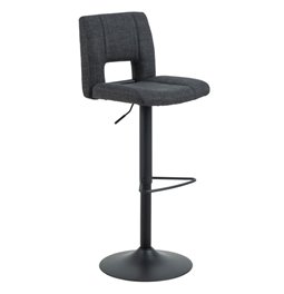 Bar stool Asylva, grey Basel 24,  H115x41.5x52cm, sh62-83