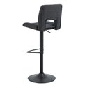 Bar stool Asylva, grey Basel 24,  H115x41.5x52cm, sh62-83