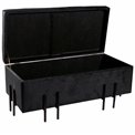 Bench Fabro S, black, 35x73x33cm
