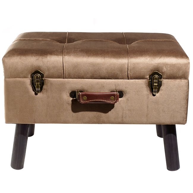 Bench Ferento M, dark brown, 35x54x37cm