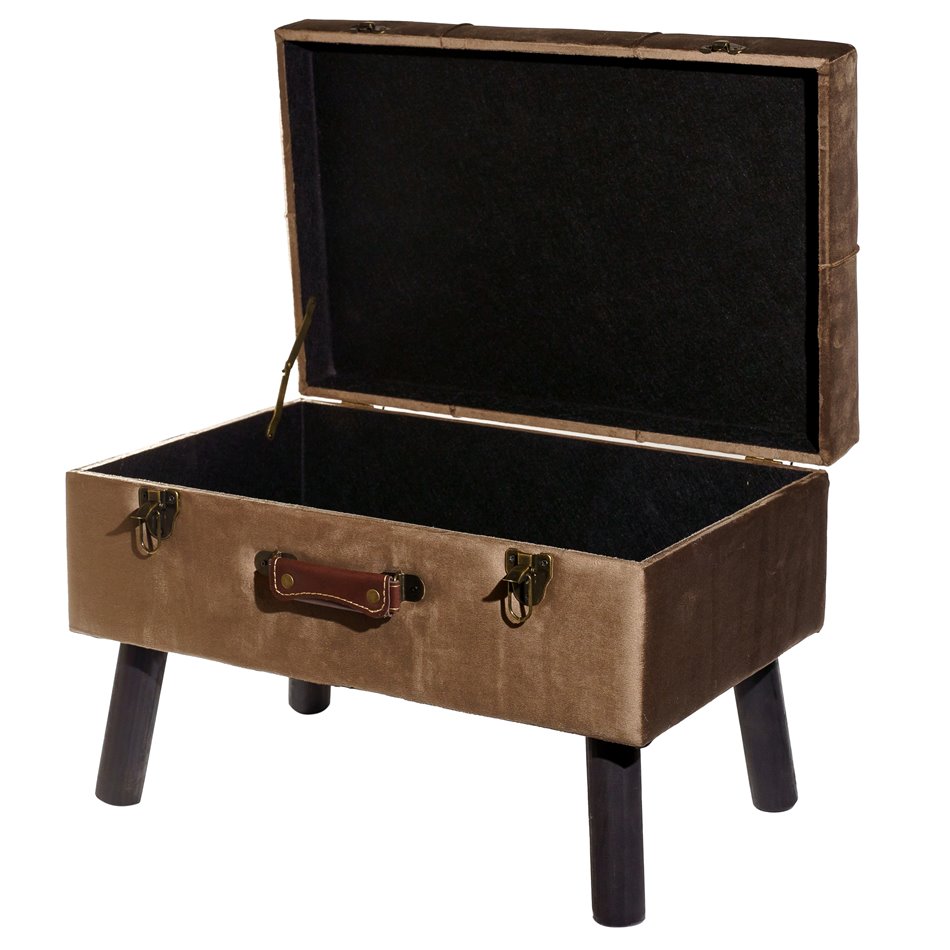 Bench Ferento M, dark brown, 35x54x37cm