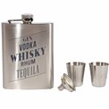 Flask A Whisky with 2 shooter, 200ml, H13.5x9.5x2.5c