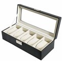 Box of 5 watches, H8x29x12cm