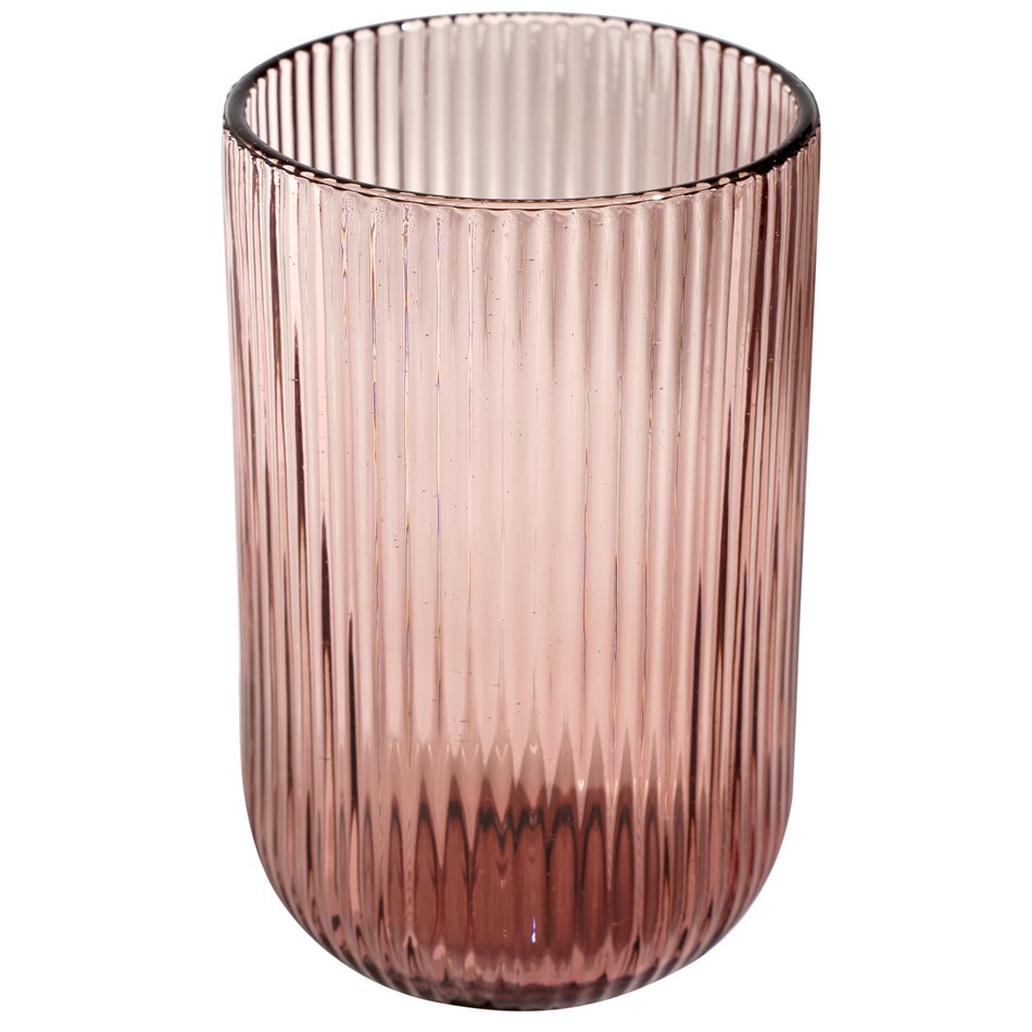 Drinking glass Rigano, darkrose, H13 D8cm 350ml