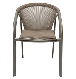Atpūtas krēsls Lariu, brūni pelēks, 80x61.5x56.6cm