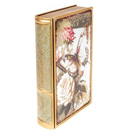 Grāmatu kaste Butterfly and roses M, 26x16x5cm