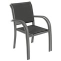 Krēsls Lapiazza, antracīta/grafīta krāsa, H88x65x56cm