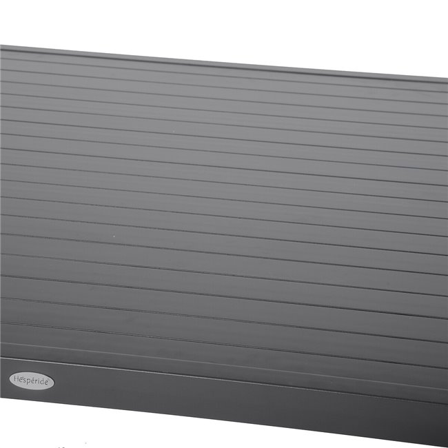 Стол Lapiazza, 8-местный, графитового/серого цвета, алюминий, H73x136x136см