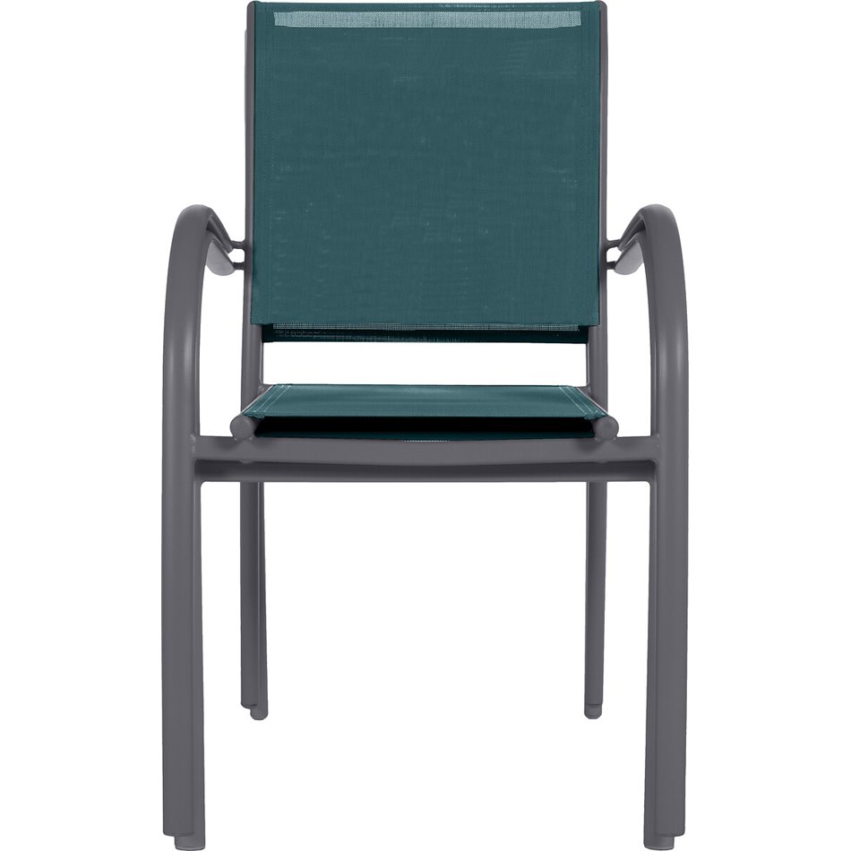 Chair Lapiazza, teal/graphite color, H88x65x56cm