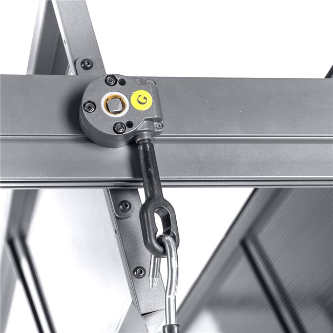 Садовый навес/пергола Labelize 3.8x3м, графитовый/серый цвет, алюминий/поликарбонат, H226x300x380см