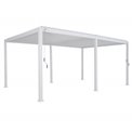 Садовый навес/пергола Laevora 6 x 3.6m, белого цвета, алюминий, H250x360x600см