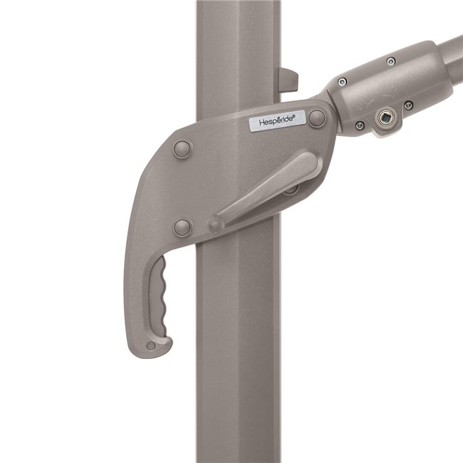 Садовый зонт от солнца Laмelhia 3x3м, льна/бежевый цвет, H263x300x300см