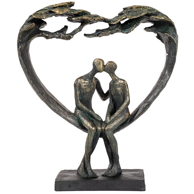 Deco figurine  Heart Kiss under Tree, 30x26.5x8.5cm