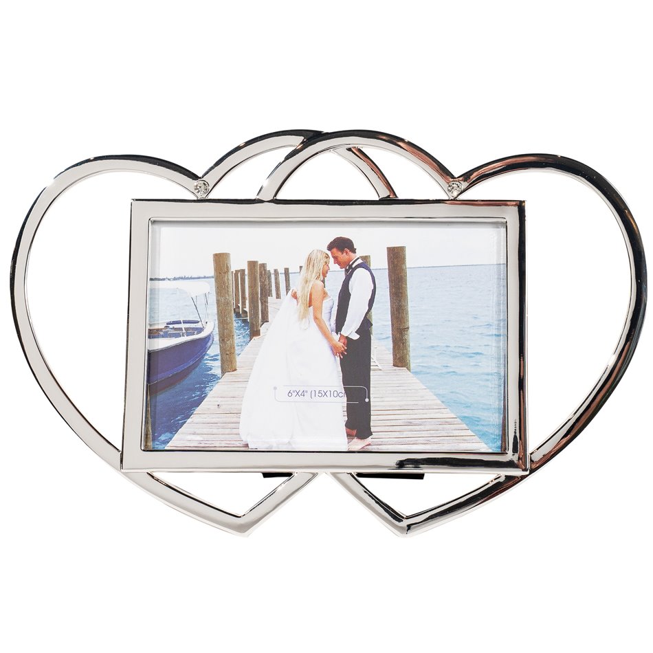 Photo frame Love memories, silvery, 16x25cm