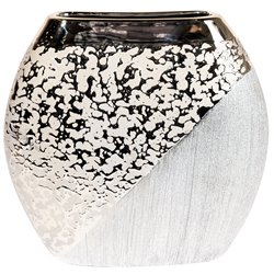 Vāze Grace, keramika, sudraba, H25x26.7x7.5cm