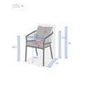 Garden chair Laoriengo, anthracite color, aluminum/polyester, H75.5x62x56cm