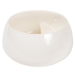 Salad bowl Nora, white color, porcelain, D21x10,8cm