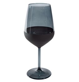 Wine glass Moluna, black, H22 D9.5cm, 500ml