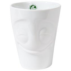 Mug with handle Cherry, white, 350 ml D9cm H19cm