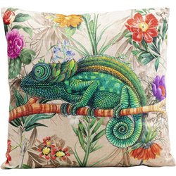 Decorative cushion Jungle Chameleon, 43x43cm