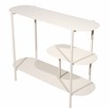 Bookshelf Haja, beige color, metall, 90x32xH70cm