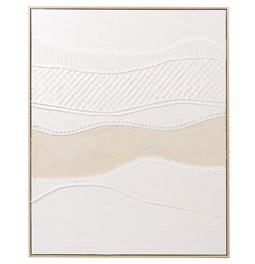 Kanvas bilde White Waves, H100x80x5cm