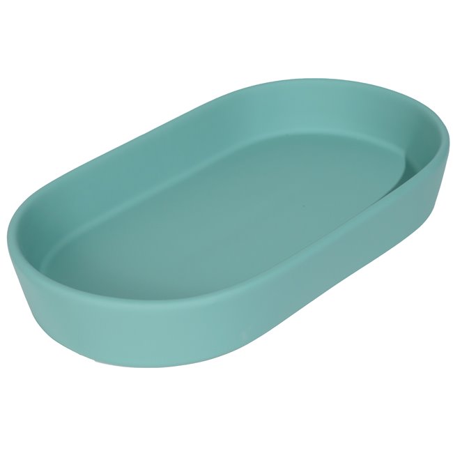 Мыльница Rub, бирюзового цвета, H3x19.3x10.6cm