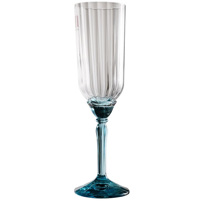 Prosecco glass Florian Lucent blue, 210ml, H22 D5.7cm