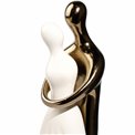 Figurines Couple M, beige/golden, H40x13x10cm