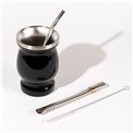 Set of accessories for Mate tea, 250ml, H11,5, D8cm