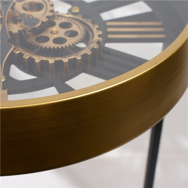 Clock side table Kidwelly, 49x49x54cm