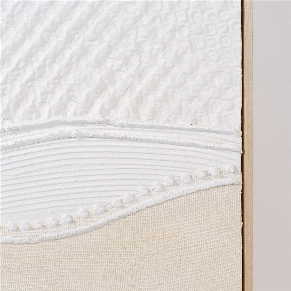 Canvas wall art White Waves, H100x80x5cm