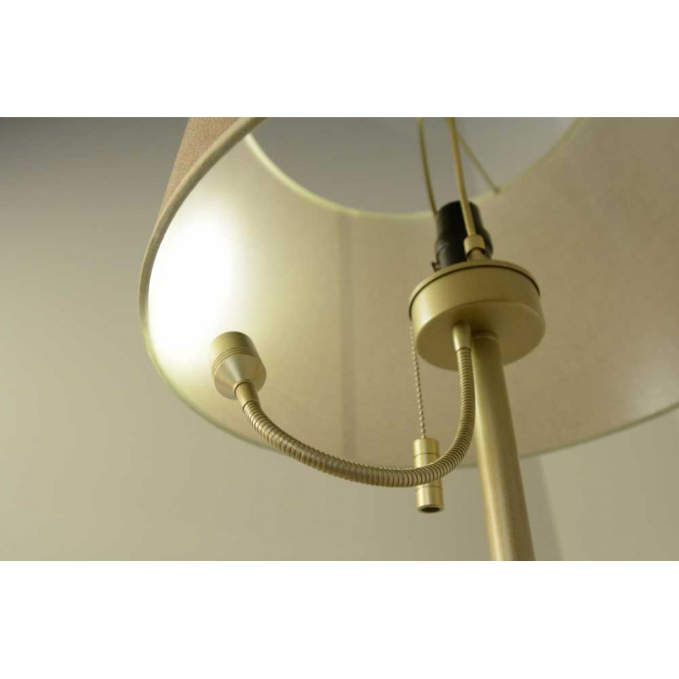 Floor lamp Sarli with LED reading light, H-166cm, Ø-41cm, E27 60W