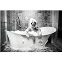 Digitalprint Enjoy your bath, glass, 60x90cm