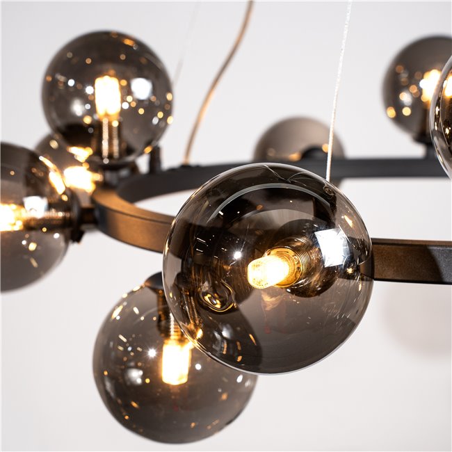 Подвесной светильник Radom smoky, H45-130cm D80cm, G9x16 5W(MAX)