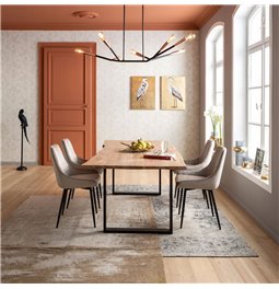 Chair East Side, pearl, 84x48x57cm